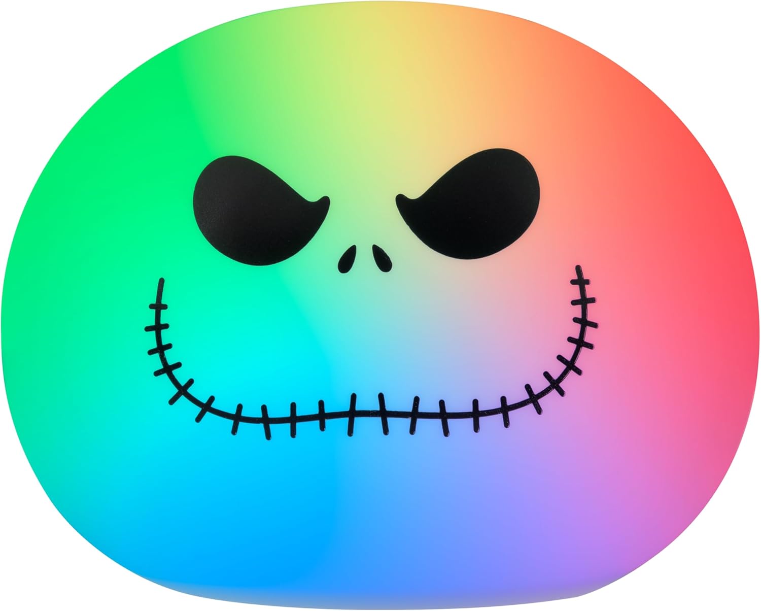 Disney Jack Skellington Squishy Light - Color-Changing Night Light for Kids & Adults, USB/Battery Operated Dimmable Lamp, Halloween &…