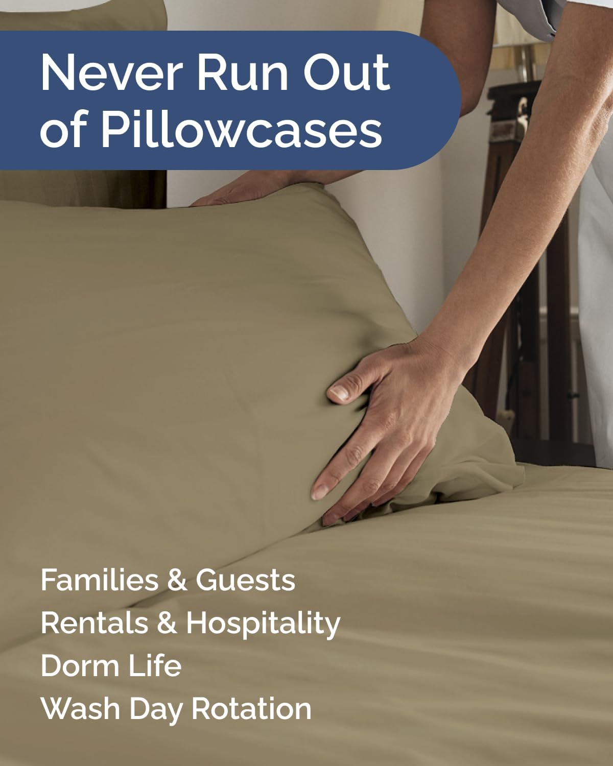 King Standard Pillow Cases Set of 10 - Ultra Soft Hotel Quality Pillowcase Covers - Comfy & Wrinkle Free - Shrink & Fade Resistant…