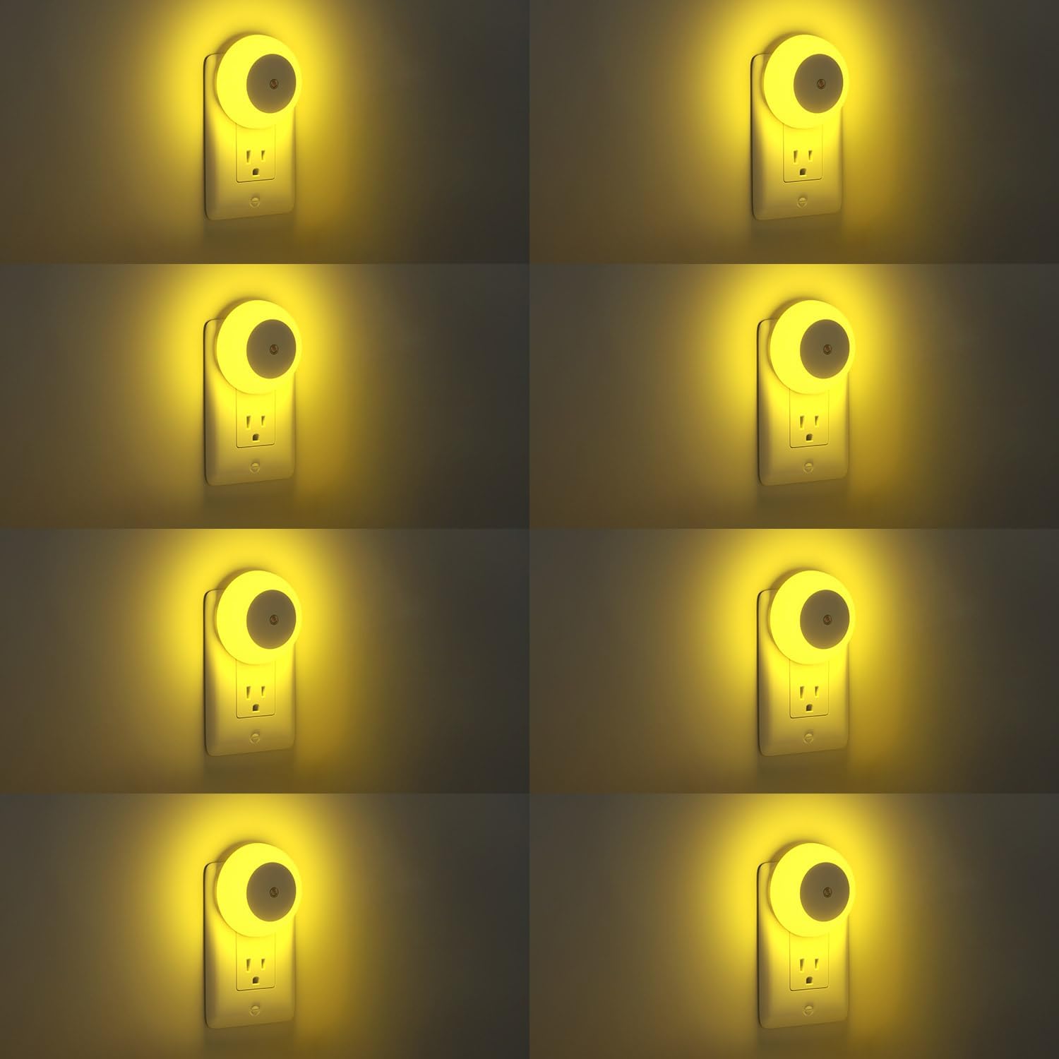 fesnne Night Light, Night Lights Plug into Wall, Dusk to Dawn Sensor, Amber Led Night Light 0.5W, 8 Pack Nightlight for Adults, Bedroom…