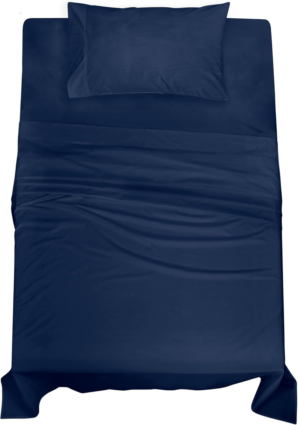 Royalelinens ROYALE LINENS 100% Organic Cotton Twin XL Sheet Set - Percale Weave - 3 Pieces Set - 1 Flat, 1 Deep Pocket Fitted Sheet and 1…