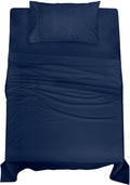 Royalelinens ROYALE LINENS 100% Organic Cotton Twin XL Sheet Set - Percale Weave - 3 Pieces Set - 1 Flat, 1 Deep Pocket Fitted Sheet and 1…