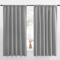 NICETOWN Short Curtains for Small Window - Thermal Insulated Rod Pocket Blackout Drapes/Draperies for Dining Room (2 Panels, W70 x L63…