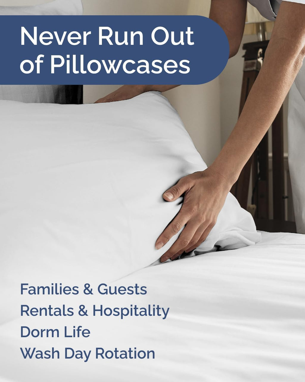 King Standard Pillow Cases Set of 8 - Ultra Soft Hotel Quality Pillowcase Covers - Comfy & Wrinkle Free - Shrink & Fade Resistant…