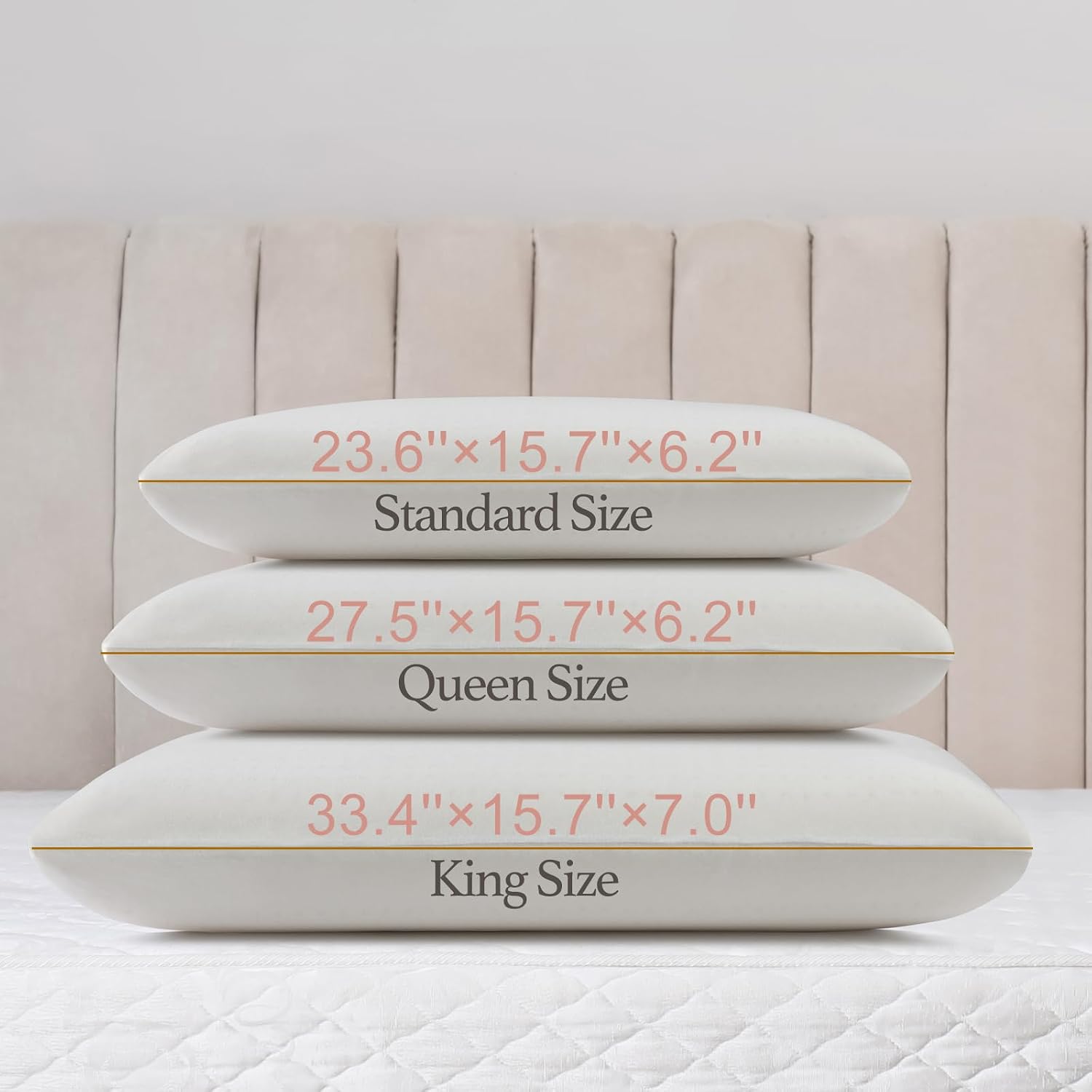 Talalay 100% Natural Premium Latex Pillow, Bed Pillow for Sleeping with Removable Cotton Cover, Helps Relieve Pressure, Breathable…
