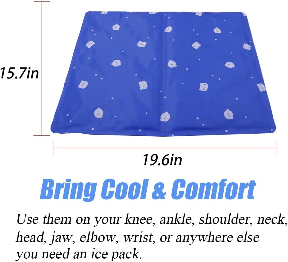 Hifinecare Ice Pack for Pillow Injuries - Reusable Gel Cold Pack for Hip, Shoulder, Knee, Back - Hot & Cold Compress for Swelling, Bruises,…