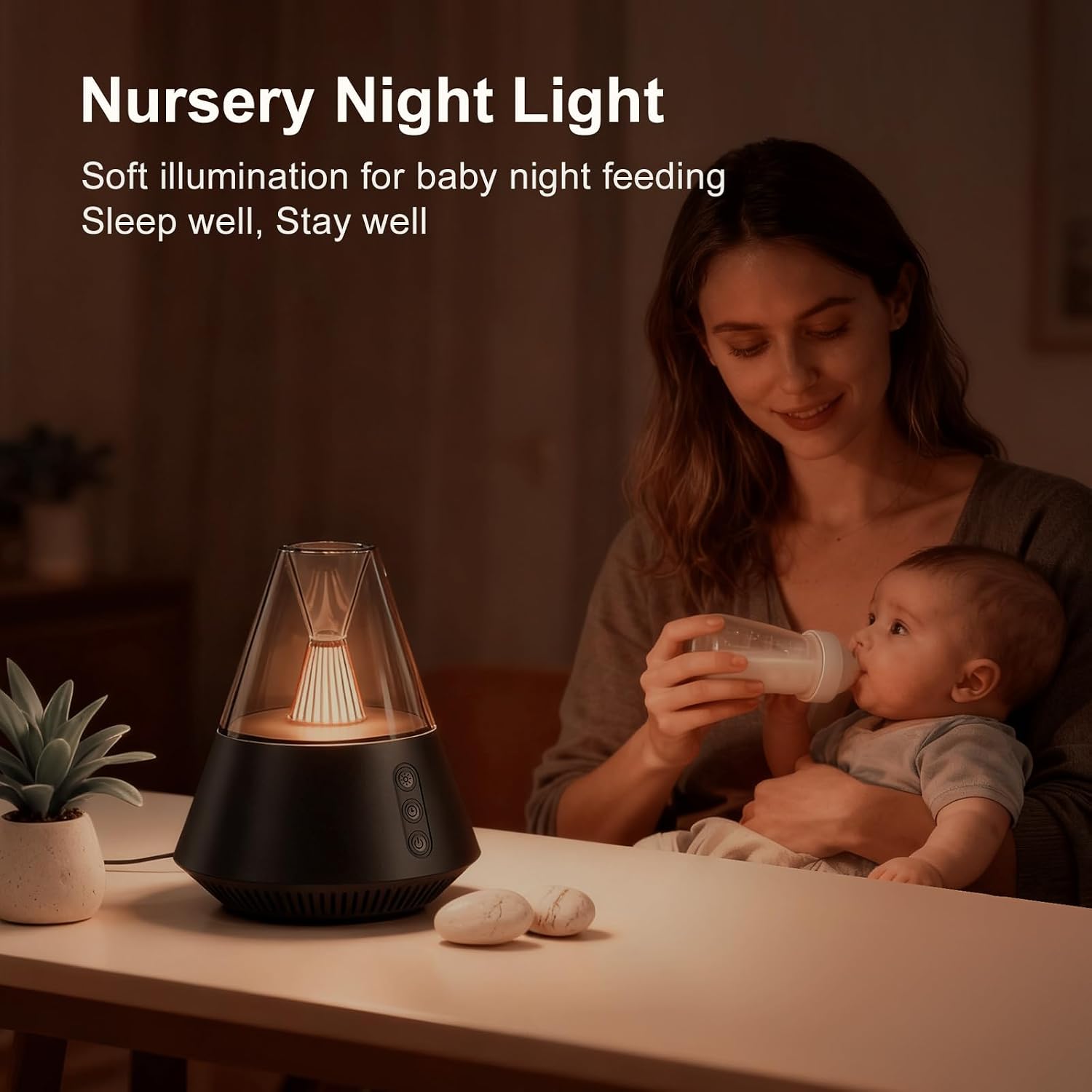 Kipcush® Kipcush Sleep Haven Sound Machine, 30 Non-Looping White & Pink Noise, Adjustable Night Light for Baby and Adult Sleep 1 Count…