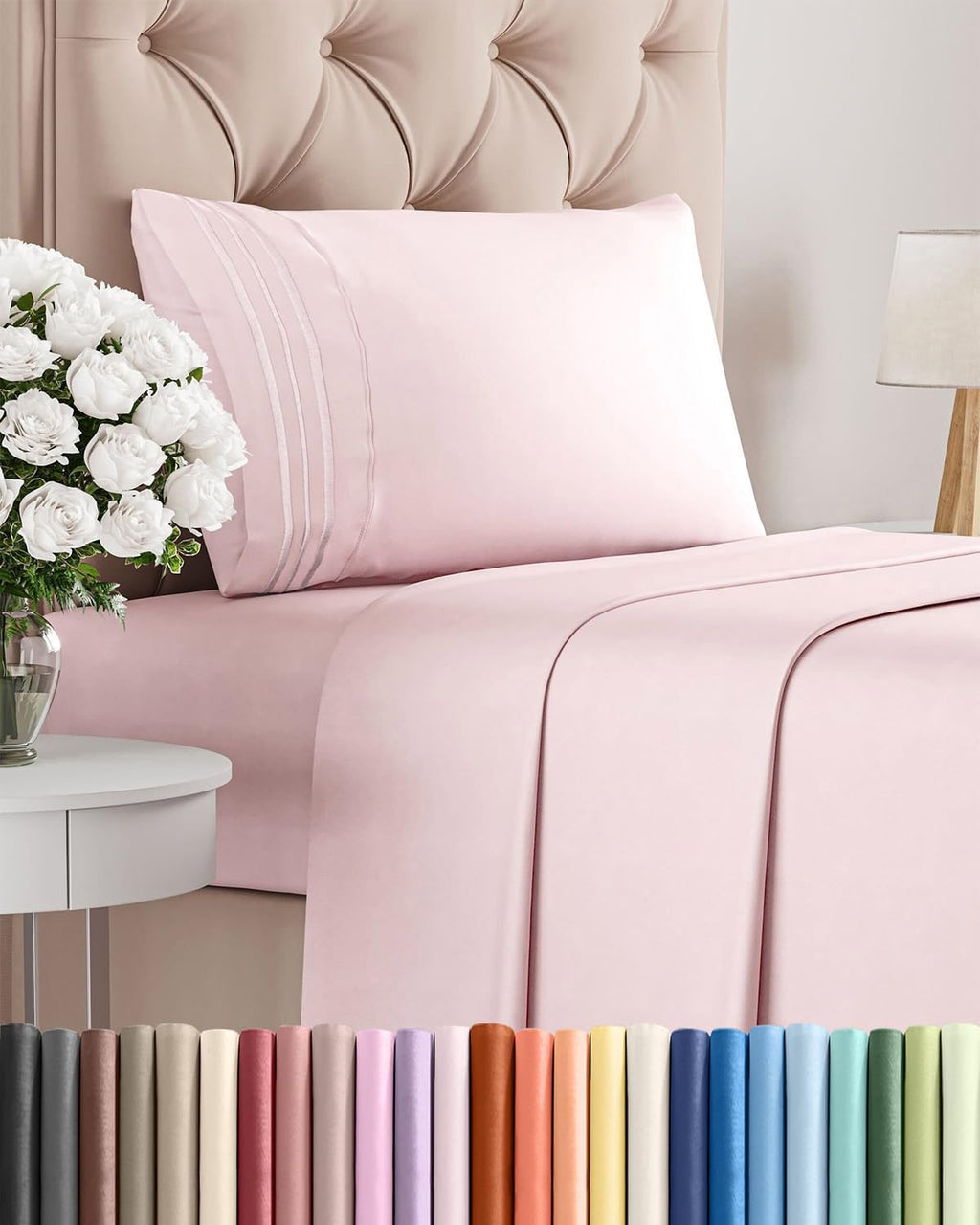 Twin Size 3 Piece Sheet Set - Comfy Breathable & Cooling Sheets - Hotel Luxury Bed Sheets for Women & Men - Deep Pockets, Easy-Fit, Soft…
