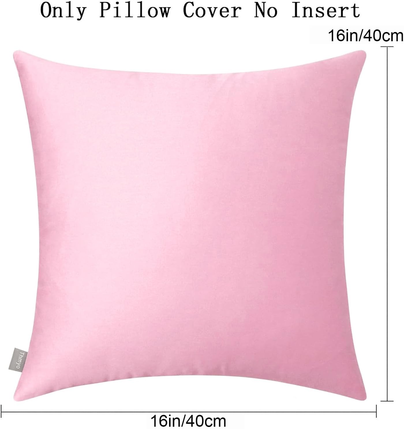 Thmyo 4-Pack 100% Cotton Comfortable Solid Decorative Throw Pillow Case Square Cushion Cover Pillowcases Sublimation Blank DIY Pillow Cover…