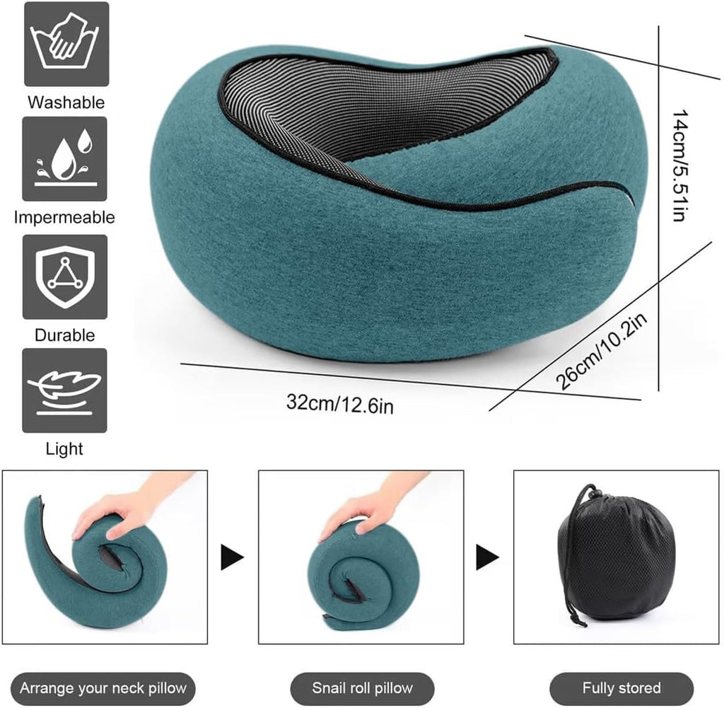 WEERSHUN Travel Pillows for Airplanes,2024 New Travel Pillow, Travel Neck Pillow Airplane Memory Foam Travel Pillow Neck Pillow for…