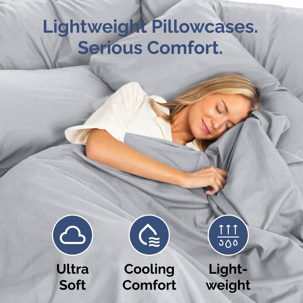 King Standard Pillow Cases Set of 8 - Ultra Soft Hotel Quality Pillowcase Covers - Comfy & Wrinkle Free - Shrink & Fade Resistant…