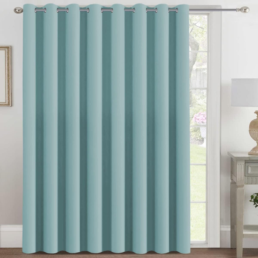 H.VERSAILTEX Blackout Patio Curtains 100 x 108 Inches for Sliding Door Extral Wide Blackout Curtain Panels Thermal Insulated Ro…