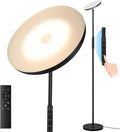 Mukuxin Floor Lamp, Upgraded 40W 4000LM Super Bright Torchiere LED Floor Lamps for Living Room, Stepless Dimmable Color Temperature 2700K-6…