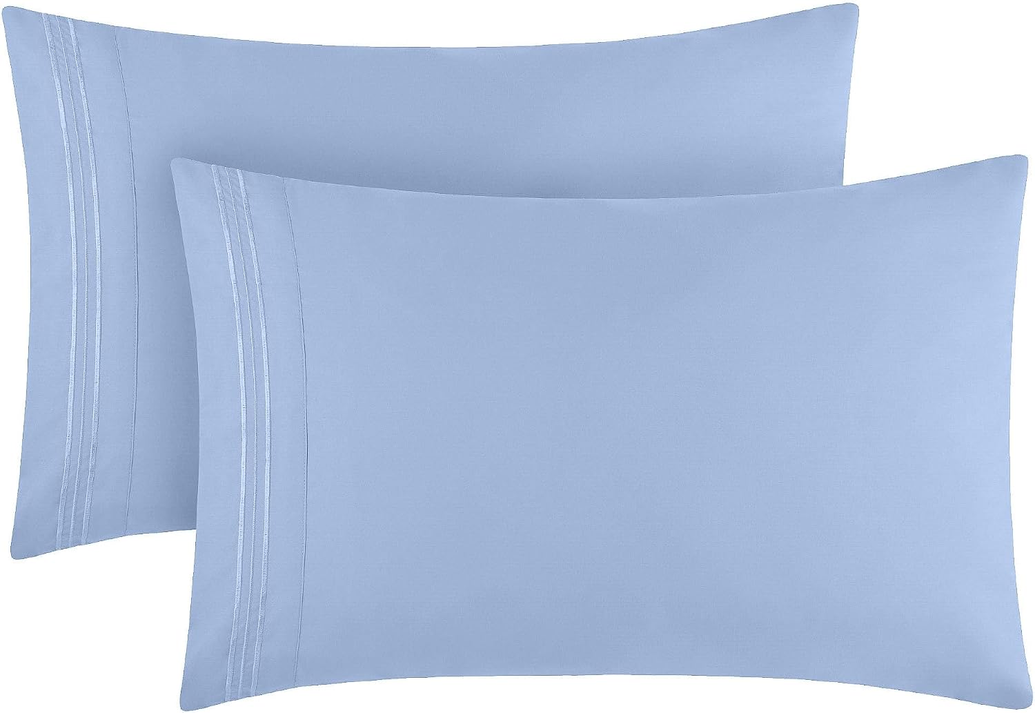 Mellanni Pillow Cases - Luxury, Extra Soft, Cooling Pillow Covers - 2 PC Iconic Collection Pillowcases - Envelope Closure (Standard/Queen 2…