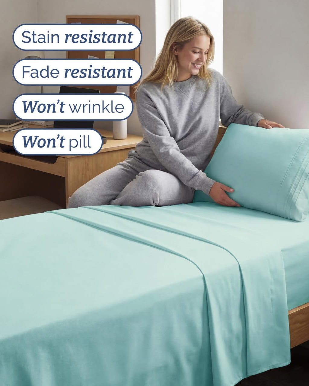 Twin XL Size 3 Piece Sheet Set - Comfy Breathable & Cooling Sheets - Hotel Luxury Bed Sheets for Women & Men - Deep Pockets, Easy-Fit…