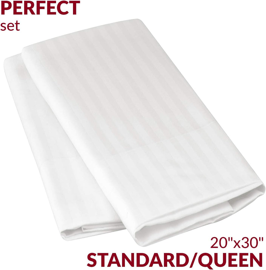 Mellanni Pillow Cases - Luxury, Extra Soft, Cooling Pillow Covers - 2 PC Iconic Collection Pillowcases - Envelope Closure (Standard/Queen 2…