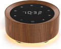 White Noise Machine with Alarm Clock & Night Light for Babies and Adults, 20 Soothing Sounds, Glare-Free Upward Display, Touch Control…