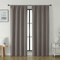 Gwine Latte Blackout Curtains for Bedroom 84 Inches Long - Thermal Insulated Noise Reducing Window Curtain Panels, Solid Room Darkening…