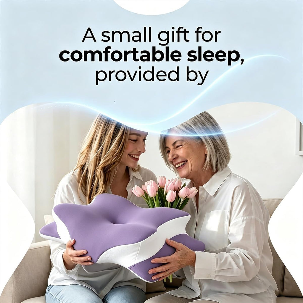WKEFF Cervical Pillow for Neck, Hollow Design Odorless Memory Foam Pillows with Cooling Case, Adjustable Orthopedic Bed Pillow for…