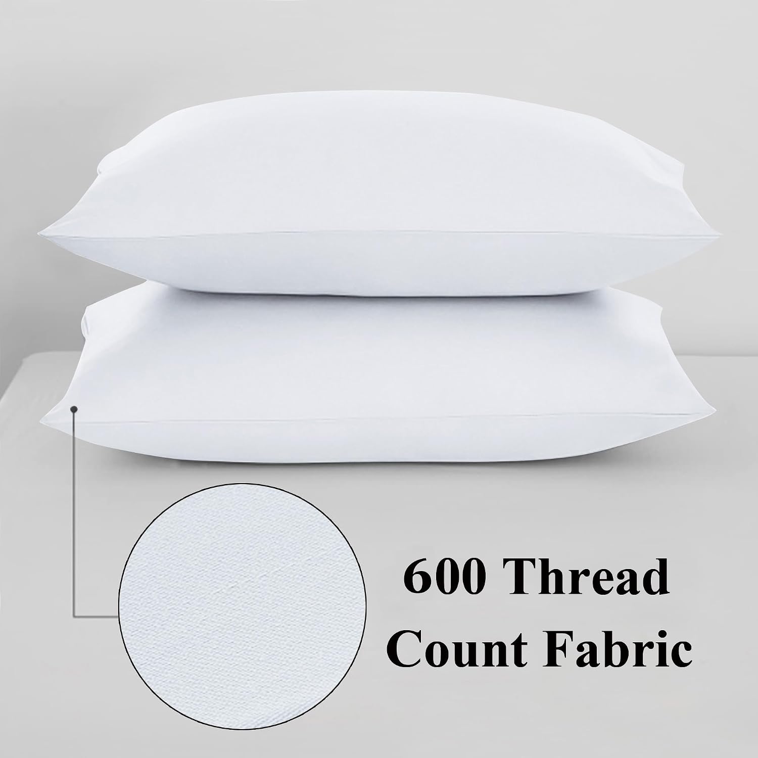 ShunjieHome 100% Egyptian Cotton Zippered Toddler Pillowcases Set of 4, 600 Thread Count Small Pillow Cases, Super Soft and Breathable Pill…