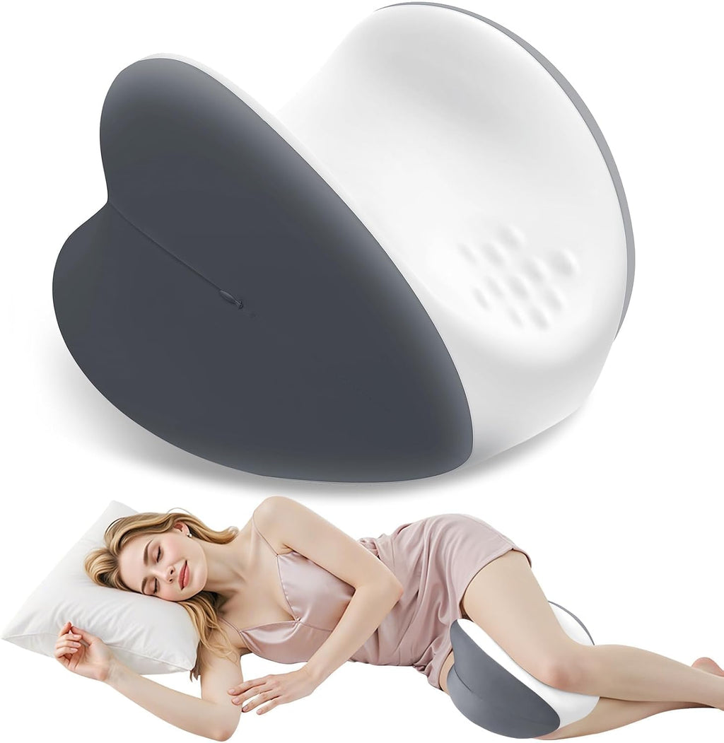 TranquilMoments Knee Pillow for Side Sleepers, Leg Pillow with Cooling Cover, Memory Foam Body Pillow for Side Sleeping, Heart-Shape…