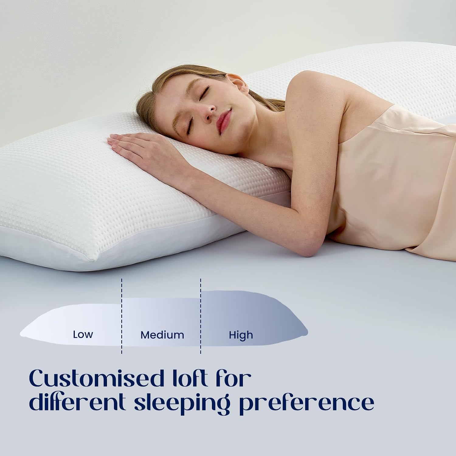 DreamValley Dream Valley Bedding Cooling Full Body Pillow for Adults, Adjustable Loft Memory Foam Long Body Pillow for Side Sleepers, PCM T…