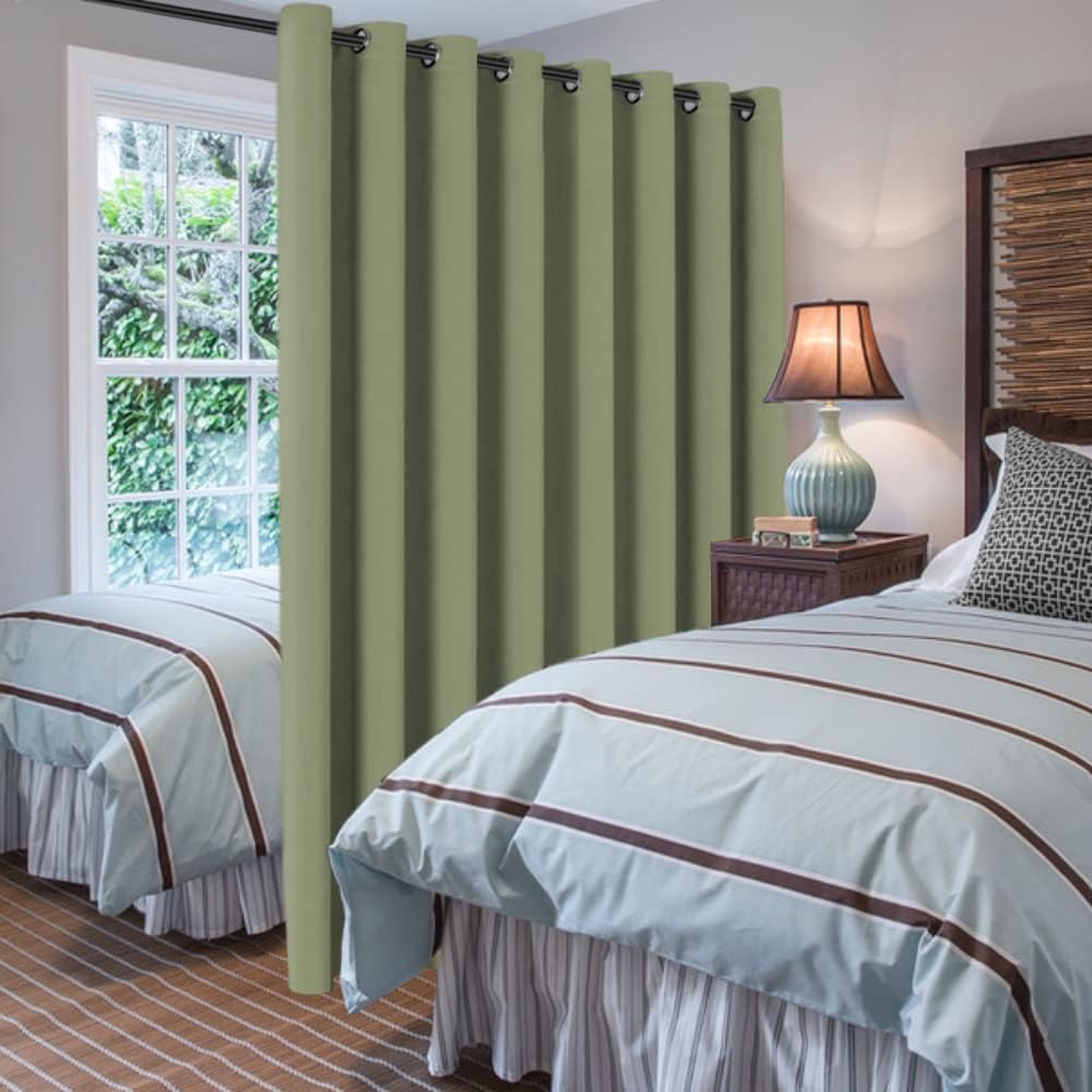 H.VERSAILTEX Blackout Patio Curtains 100 x 108 Inches Solid Thermal Insulated Grommet Blackout Curtains/Drapes for Sliding Door…