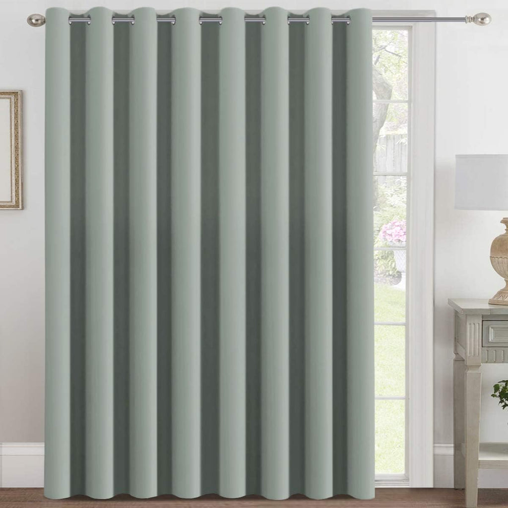 H.VERSAILTEX Blackout Patio Curtains 100 x 108 Inches for Sliding Door Extral Wide Blackout Curtain Panels Thermal Insulated Ro…