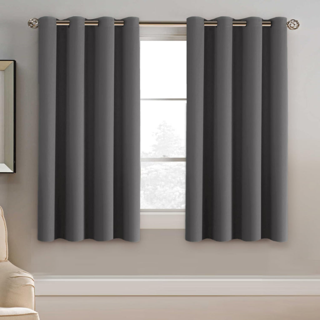 H.VERSAILTEX Blackout Curtain for Living Room Thermal Insulated Window Treatment Curtain 54 inch Length Energy Saving Solid Gro…