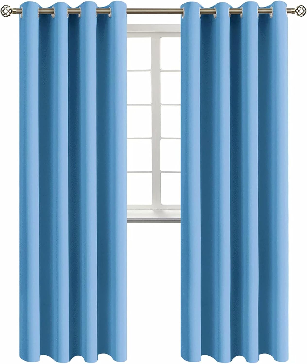 BGment Room Darkening Curtains 95 Inches Long - Grommet Thermal Insulated Drapes Window Treatment Curtains for Bedroom, 2 Panels, 52 x 95 I…