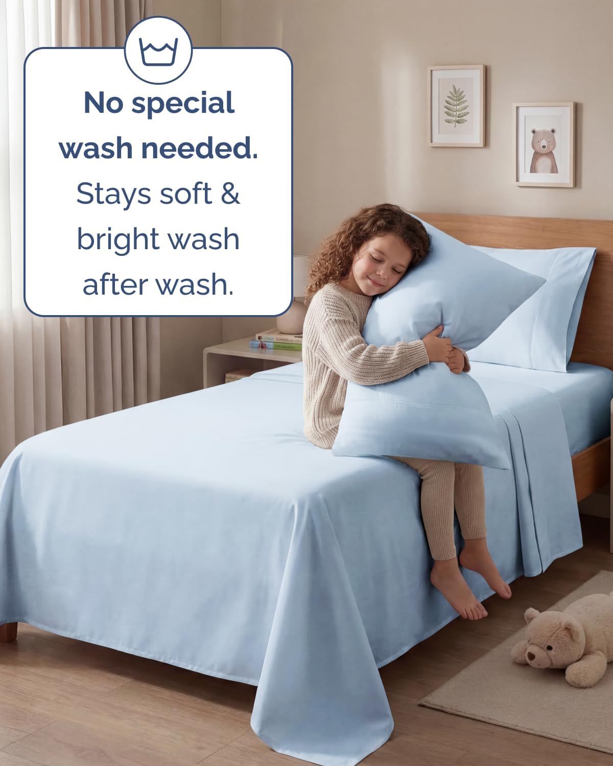 Twin 4 Piece Sheet Set - Comfy, Breathable & Cooling - Hotel Luxury Bedding for Women, Men, Kids, Teens and Children - 1 Flat & 1 Fitted…