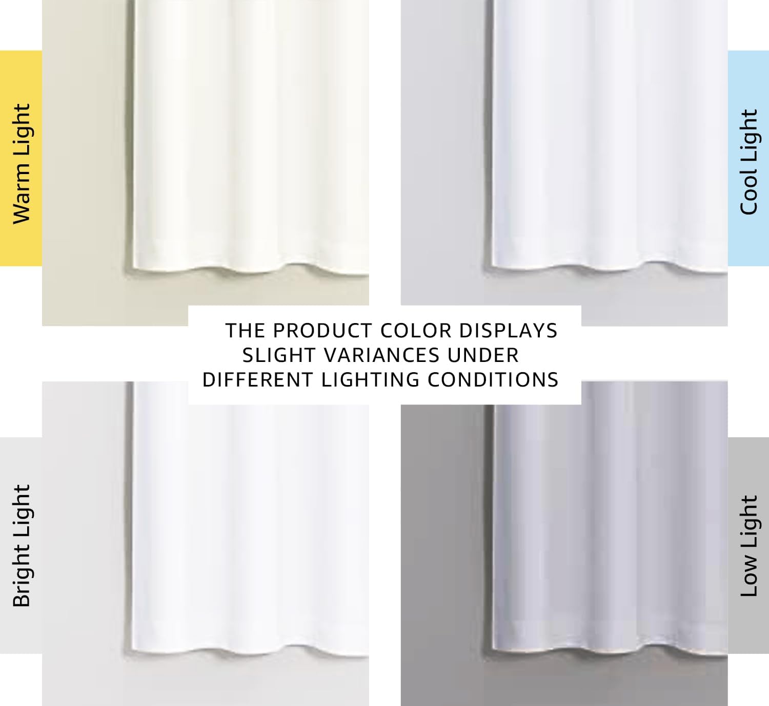 Nicetown Pure White 100% Blackout Lined Curtains, 2 Thick Layers Narrow Wide Window Treatment Panels Thermal Insulated Drapes for Kitchen S…