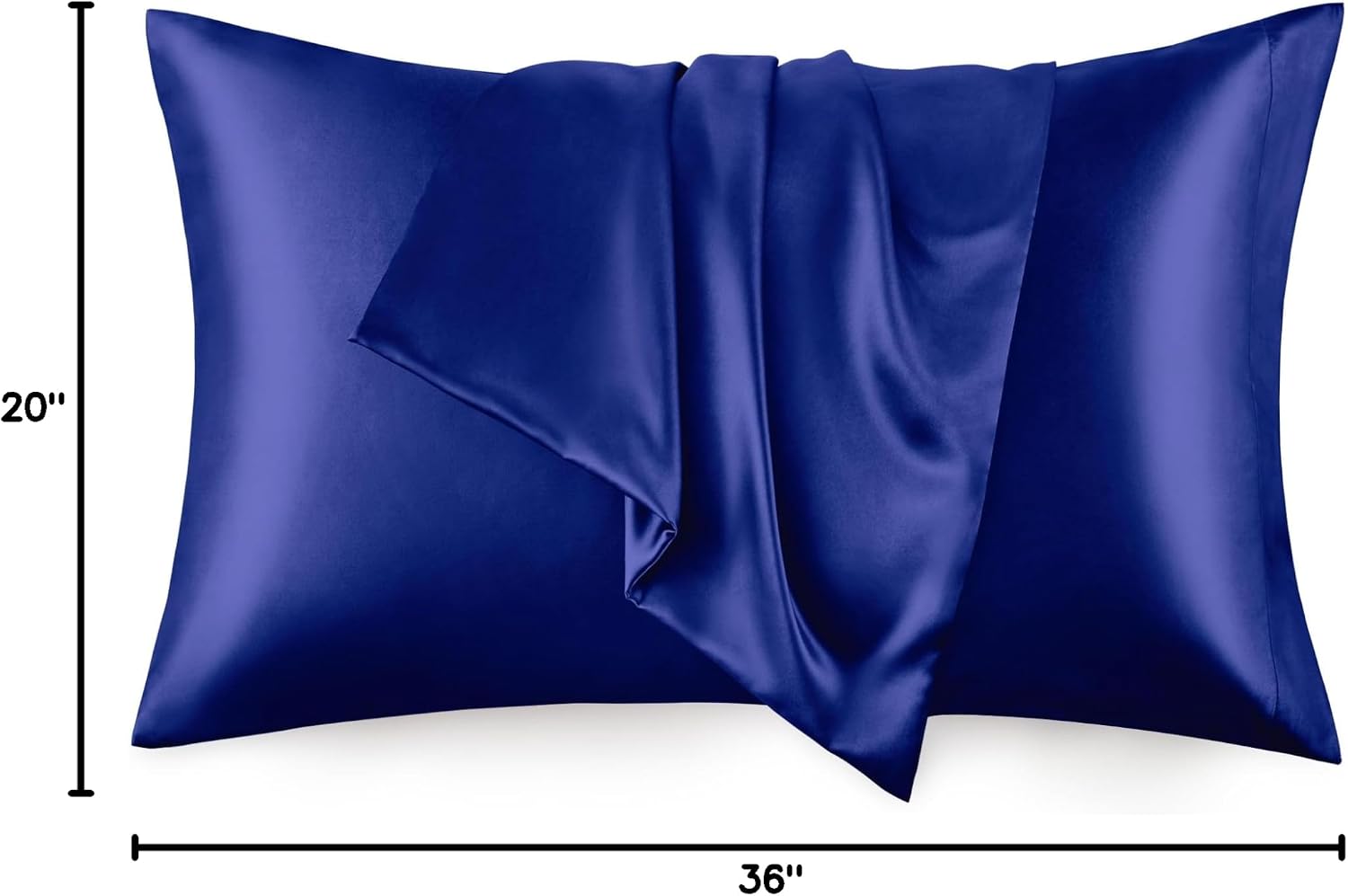 Lovescabin Love's cabin Satin Pillowcase Set of 2 King Size 20x36, Cooling Pillow Covers for Hair and Skin, Silky Smooth with Envelope Clos…