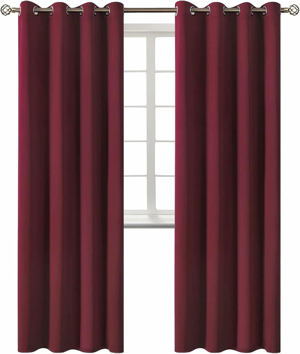 BGment Christmas Blackout Curtains - Grommet Thermal Insulated Room Darkening Bedroom and Living Room Curtains, Set of 2 Curtain Panels (52…