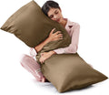 Lovescabin Love's cabin Satin Body Pillowcase 20x54, Cooling Pillow Cover for Hair and Skin, Silky Smooth with Envelope Closure, Similar to…