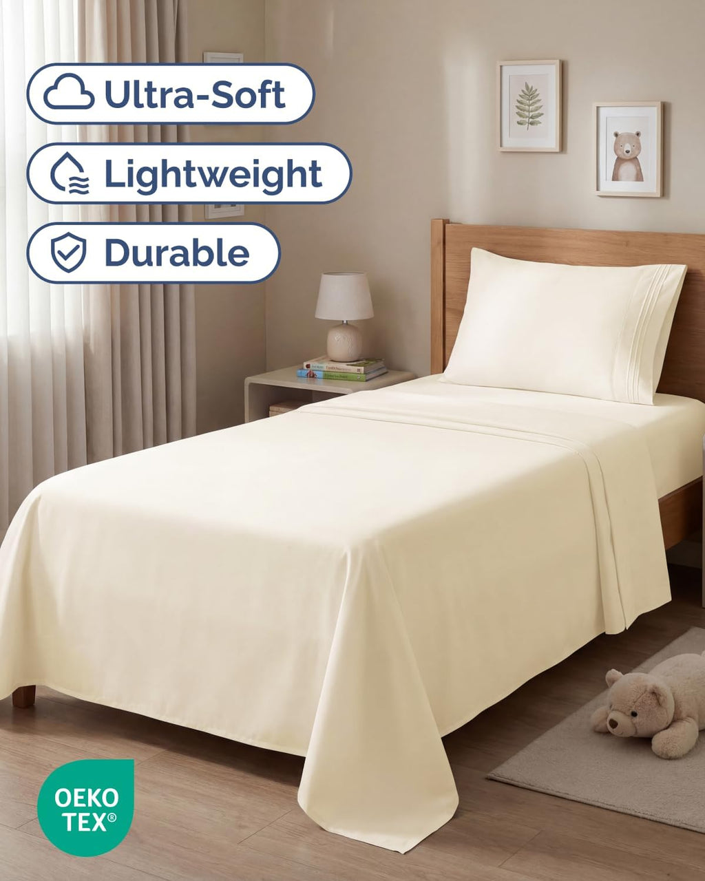 Twin Size 3 Piece Sheet Set - Comfy Breathable & Cooling Sheets - Hotel Luxury Bed Sheets for Women & Men - Deep Pockets, Easy-Fit, Extra…
