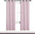 NICETOWN Blackout Curtain Panels for Girls Room, Nursery Essential Thermal Insulated Solid Grommet Top Blackout Drapes (Lavender Pink, 1…