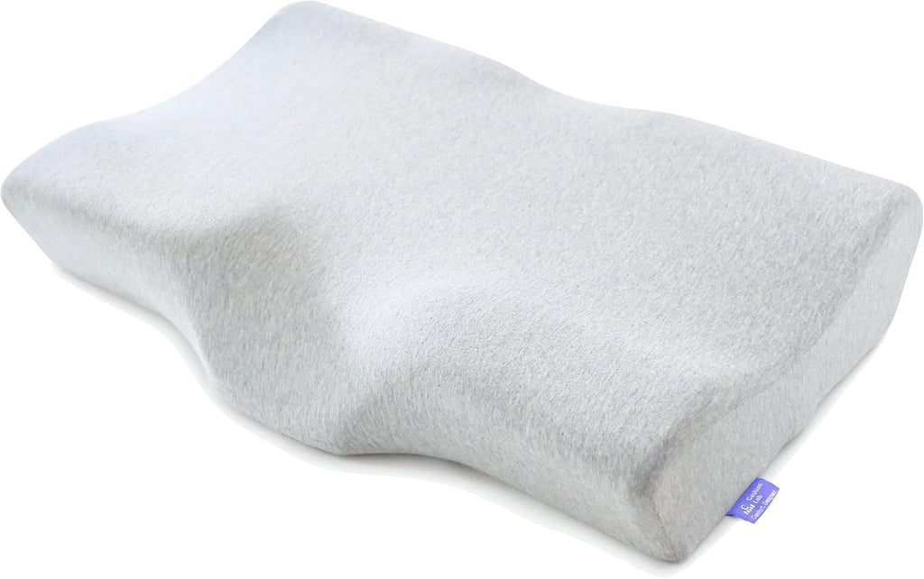 Cushionlab C CUSHION LAB Extra Dense Ergonomic Cervical Pillow for Firm Neck Support - Orthopedic Contour Pillow for Back/Side Sleeper Neck…