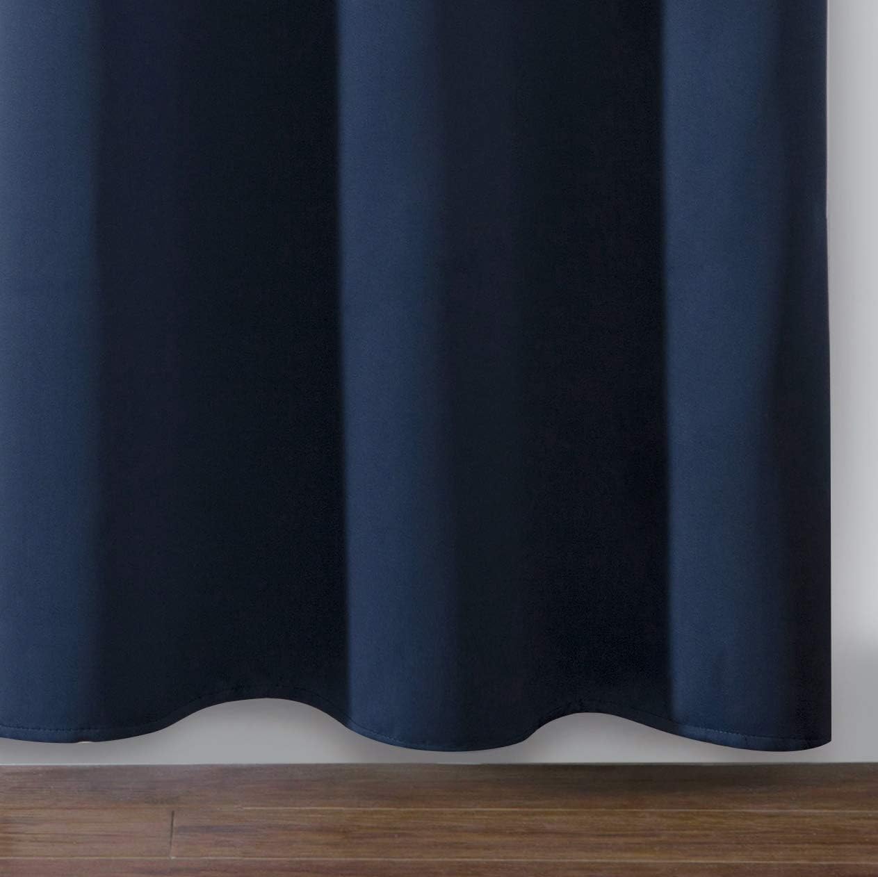 Lemomo Navy Blue Thermal Blackout Curtains/42 x 95 Inch/Set of 2 Panels Room Darkening Curtains for Bedroom 95 Inch Blue