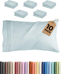 King Standard Pillow Cases Set of 10 - Ultra Soft Hotel Quality Pillowcase Covers - Comfy & Wrinkle Free - Shrink & Fade Resistant…