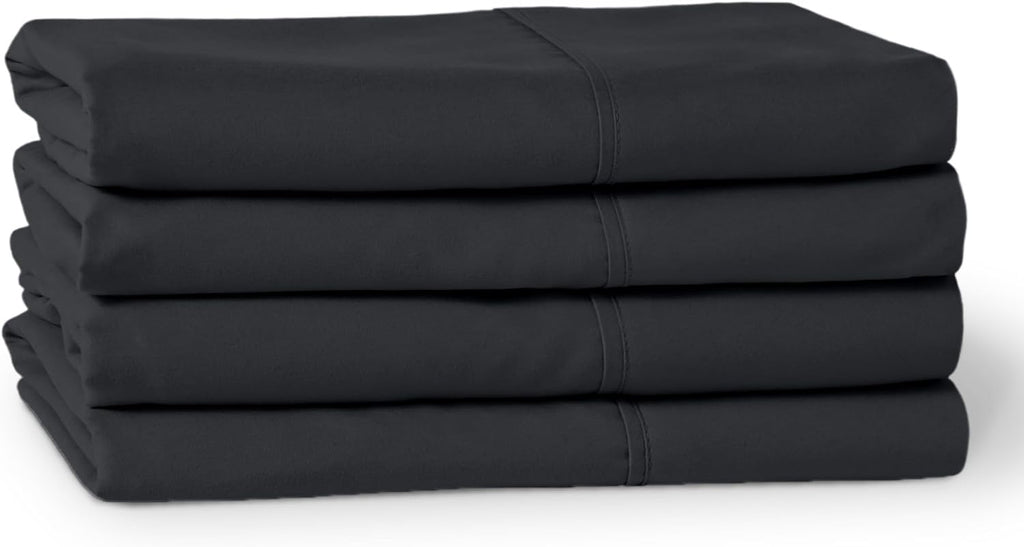 BareHome Bare Home 4 Pillowcases - 1800 Ultra-Soft Collection - Bulk Pack - Double Brushed - Hypoallergenic - Wrinkle Resistant - easy…
