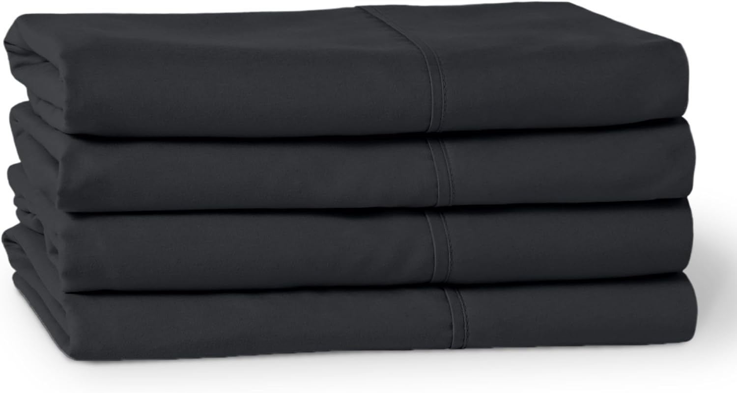 BareHome Bare Home 4 Pillowcases - 1800 Ultra-Soft Collection - Bulk Pack - Double Brushed - Hypoallergenic - Wrinkle Resistant - easy…