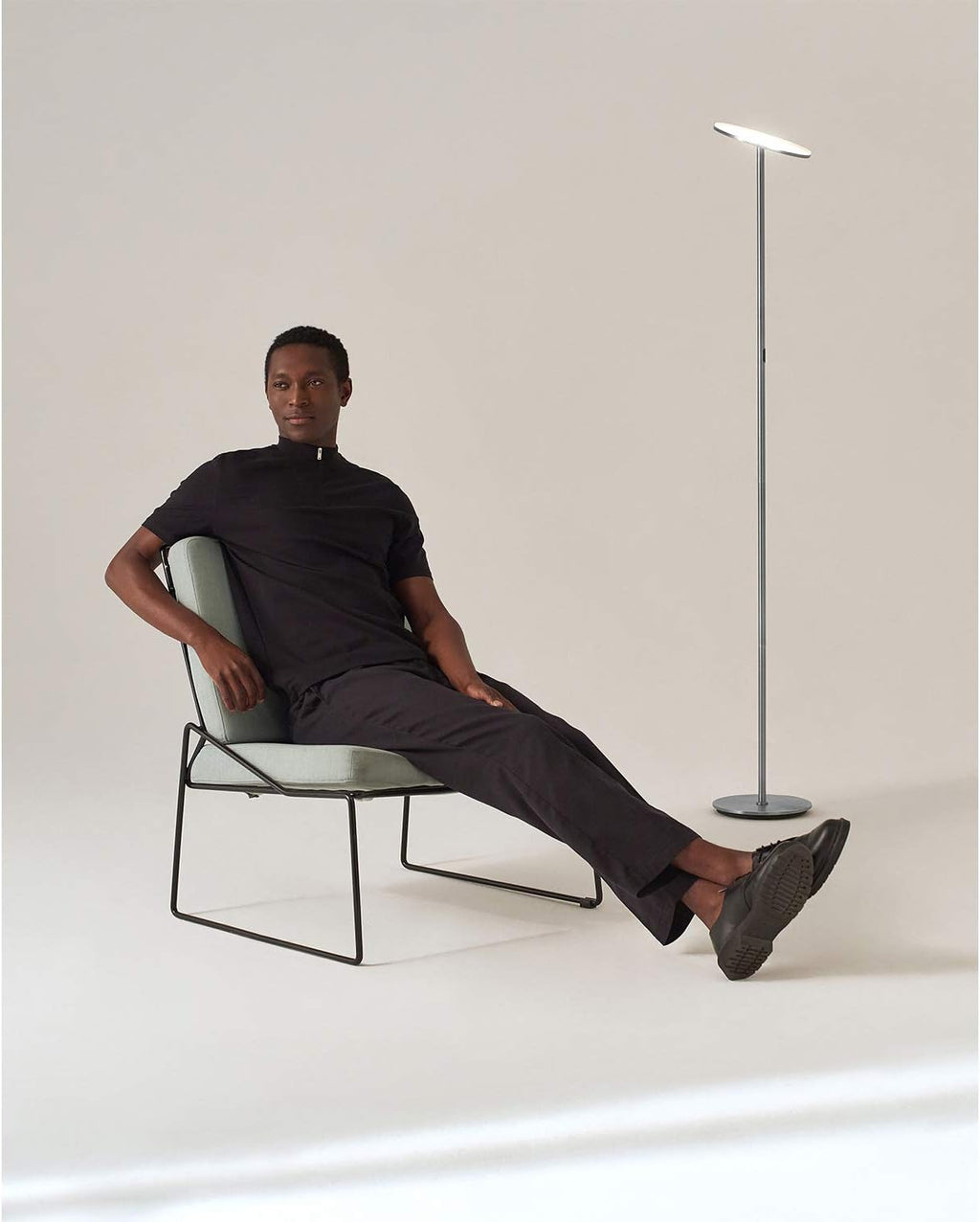 Brightech Sky LED Floor lamp, Torchiere Super Bright Floor Lamp for Living Room Decor & Office - Dimmable, Tall Standing Torch Lamp with Wa…