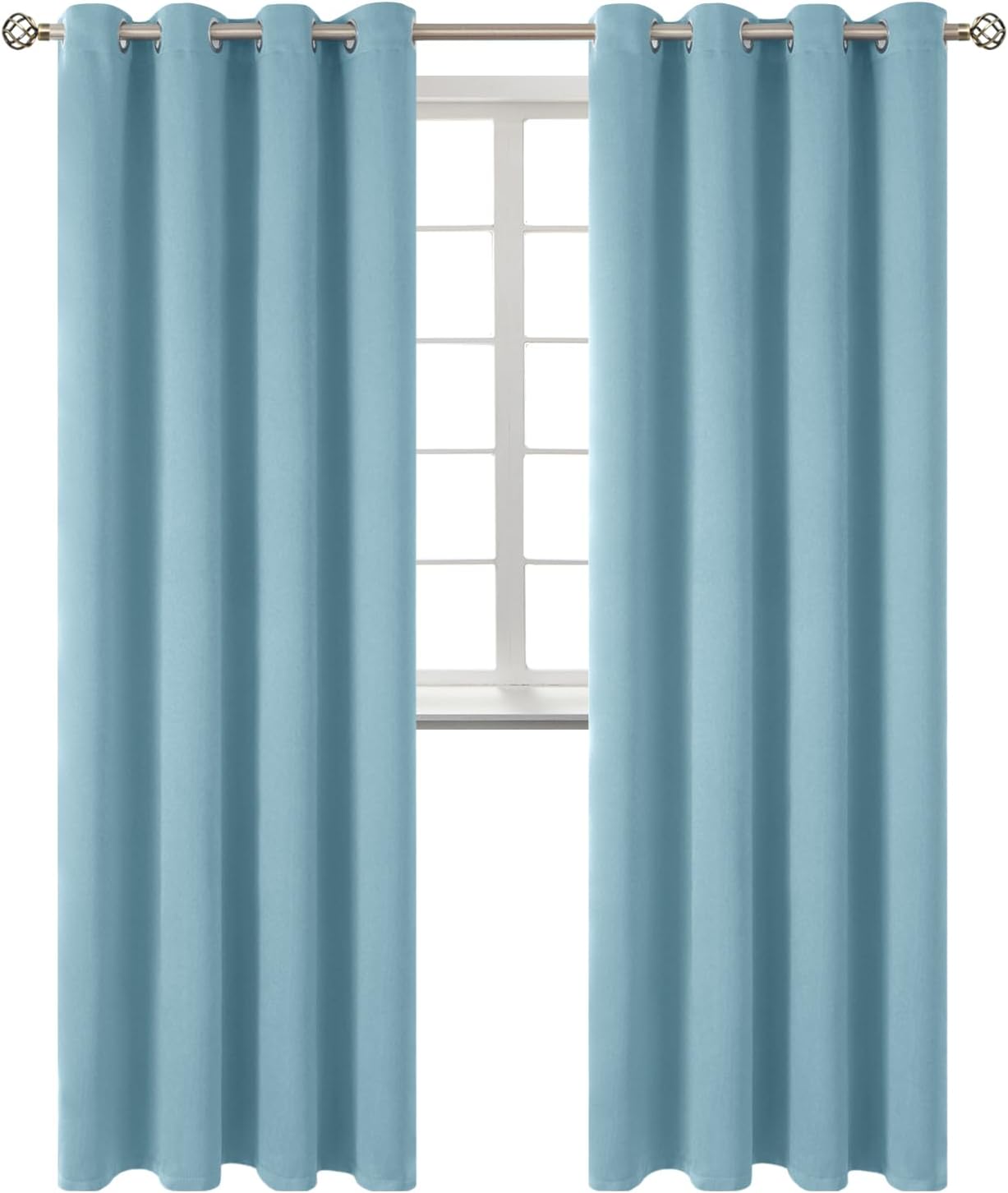 BGment Room Darkening Curtains 108 Inches Long - Grommet Thermal Insulated Drapes Window Treatment Curtains for Bedroom, 2 Panels, 52 x 108…