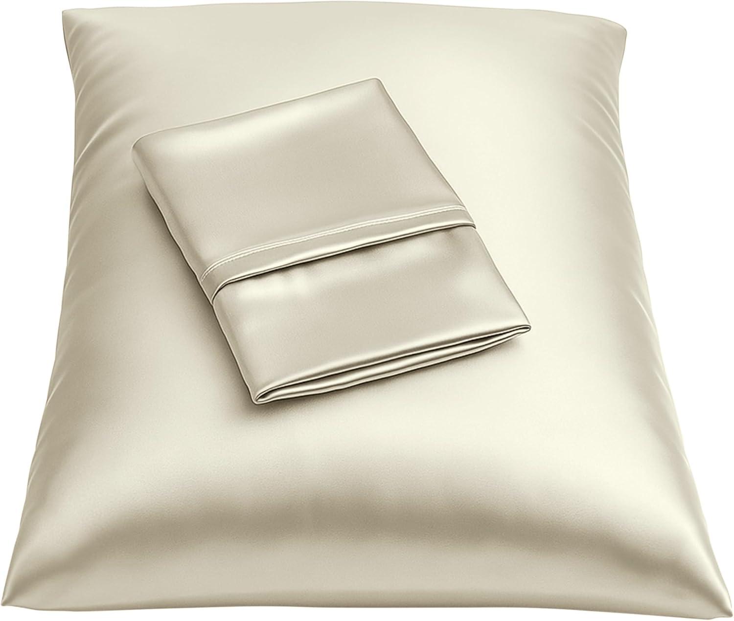 Blissford Satin Pillowcase with Zipper, for Hair and fabric comfort, Feels Soft and Cool Like a Silk Pillowcase, Satin Pillow Cases 2…