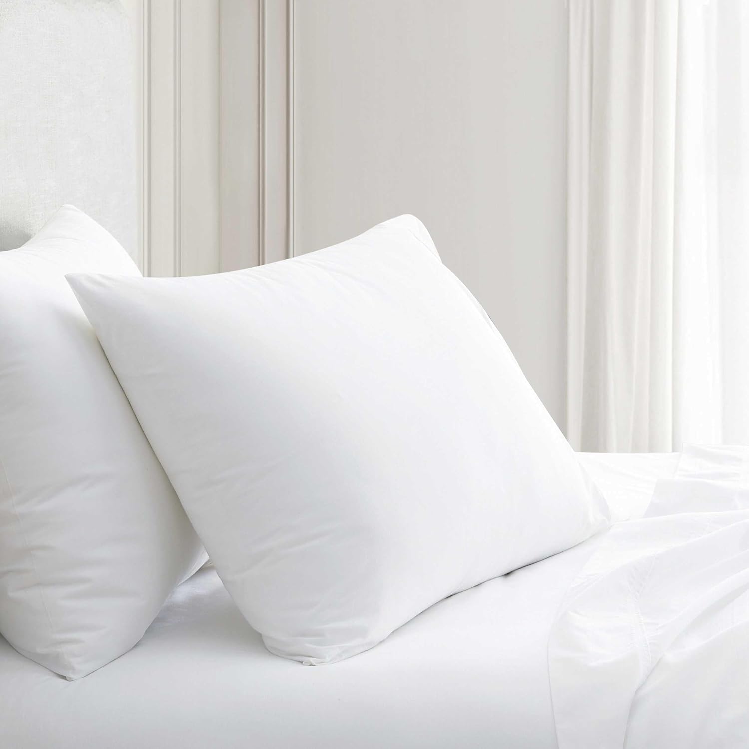 MarthaStewart Martha Stewart - King Size Sheets Set, Crisp & Tailored Cooling Sheets w/a Naturally Smooth Cotton Percale Lightweight Feel -…