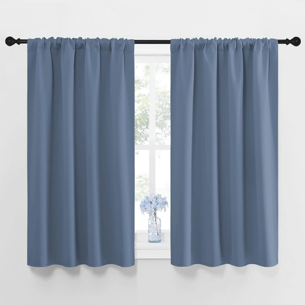 NICETOWN Blackout Curtains for Bedroom, Blackout Curtain Panels, Window Treatment Energy Saving Thermal Insulated Solid Rod Pocket…