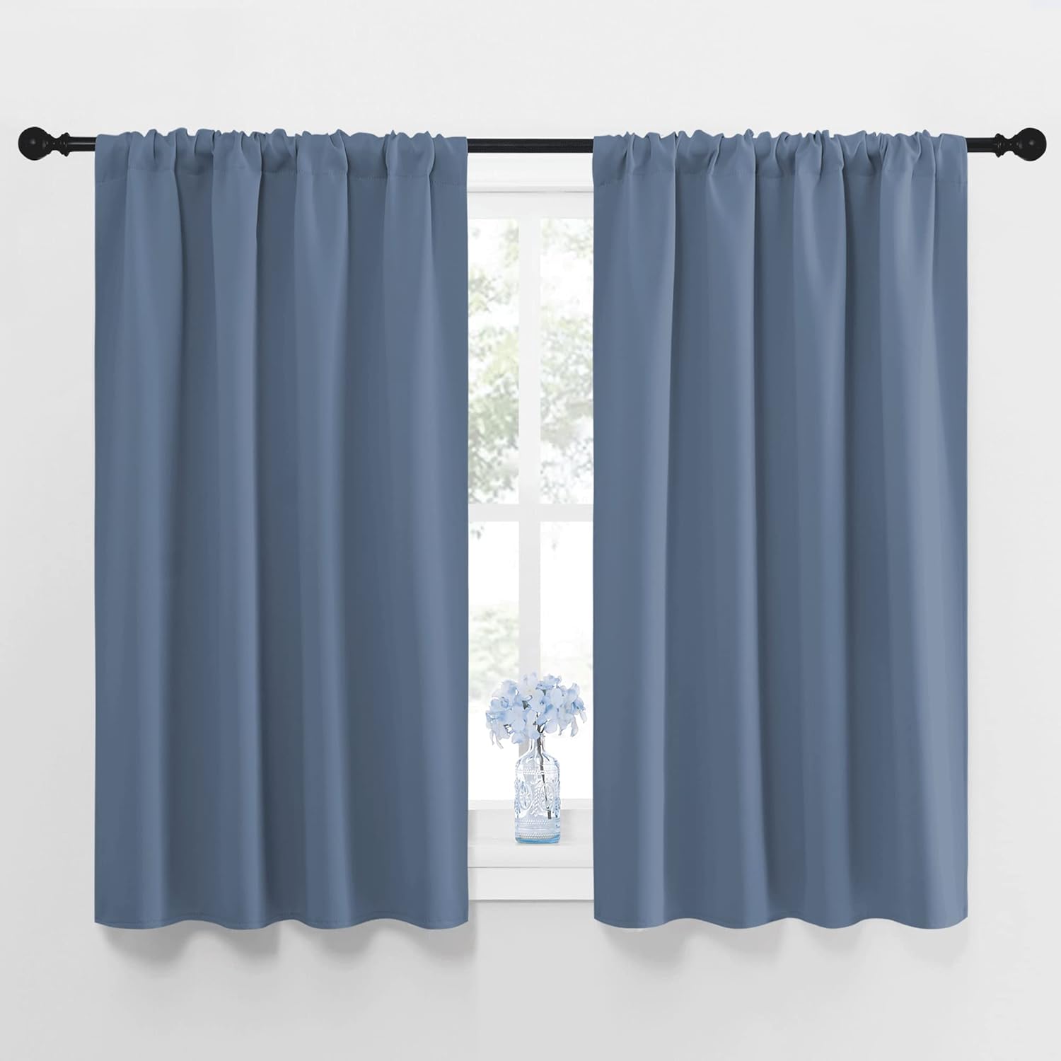 NICETOWN Blackout Curtains for Bedroom, Blackout Curtain Panels, Window Treatment Energy Saving Thermal Insulated Solid Rod Pocket…
