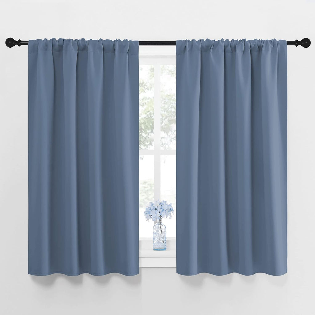 NICETOWN Blackout Curtains for Bedroom, Blackout Curtain Panels, Window Treatment Energy Saving Thermal Insulated Solid Rod Pocket…
