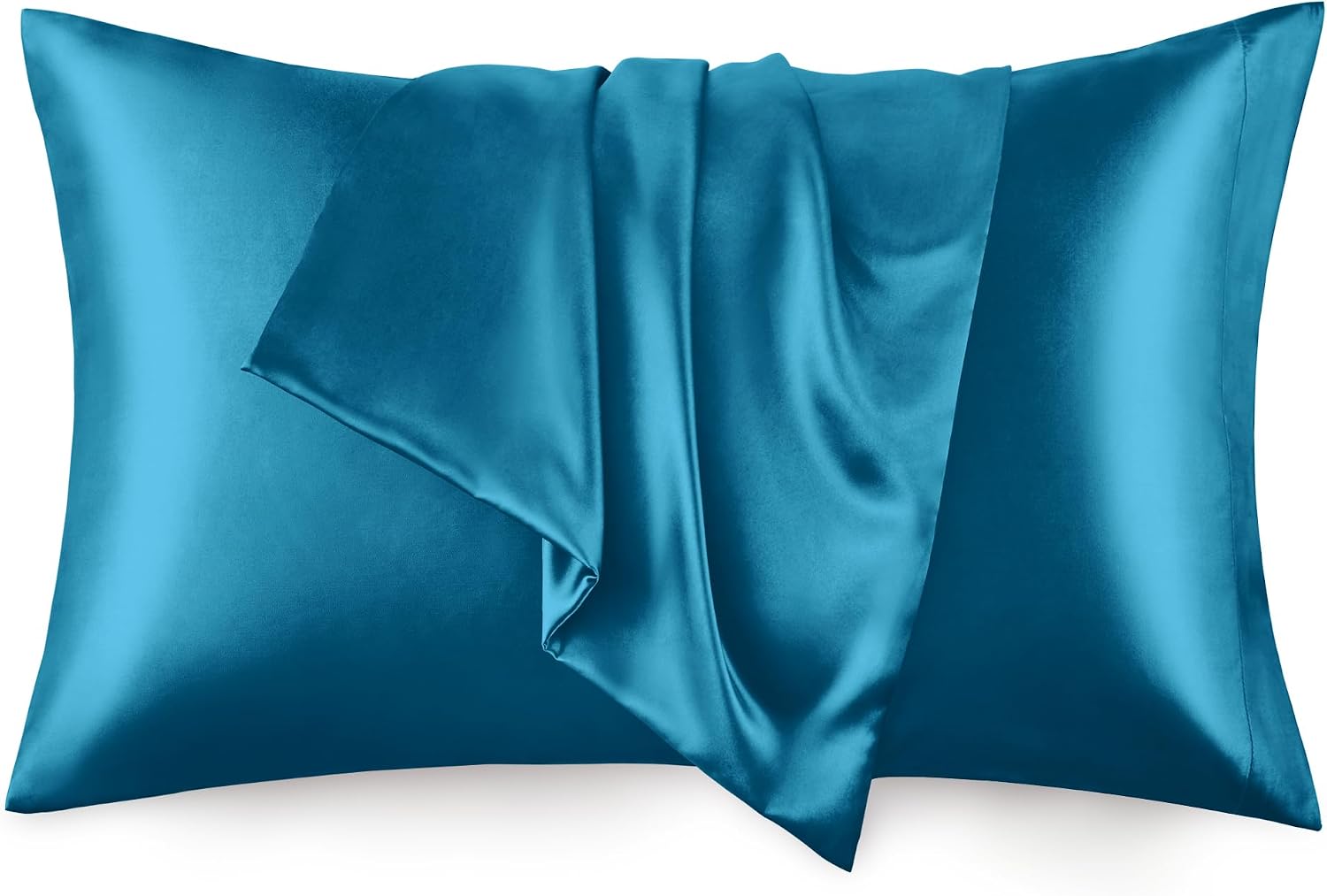 Lovescabin Love's cabin Satin Pillowcase Set of 2 Queen Size 20x30, Cooling Pillow Covers for Hair and Skin, Silky Smooth with Envelope Clo…