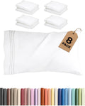 CGKUnlimited Queen Pillow Cases Set of 8 - Ultra Soft Hotel Quality Pillowcase Covers - Comfy & Wrinkle Free - Shrink, Stain & Fade Resista…